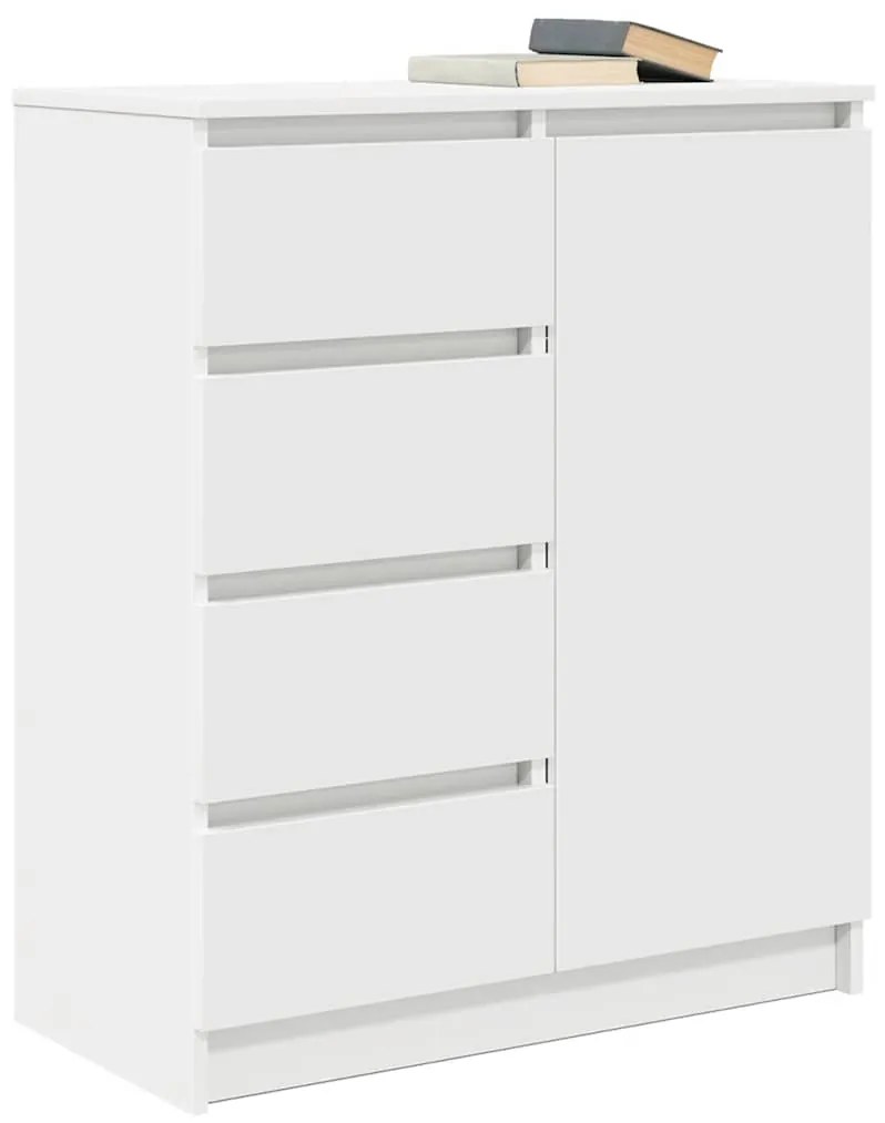 Aparador com gavetas 71x35x84 cm derivados de madeira branco