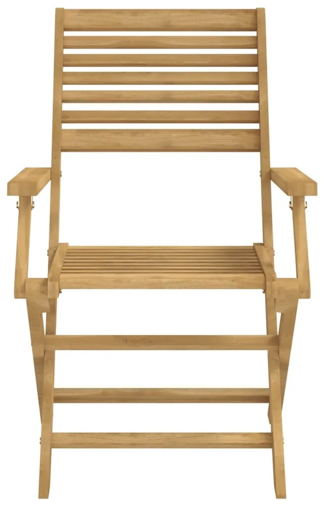 Conjunto de jantar p/ jardim 5 pcs madeira de acácia maciça