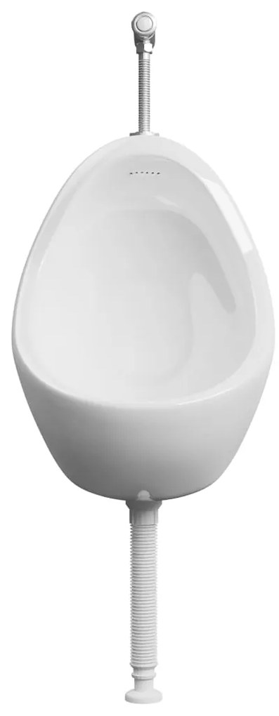 Urinol de parede com válvula de descarga cerâmica branco