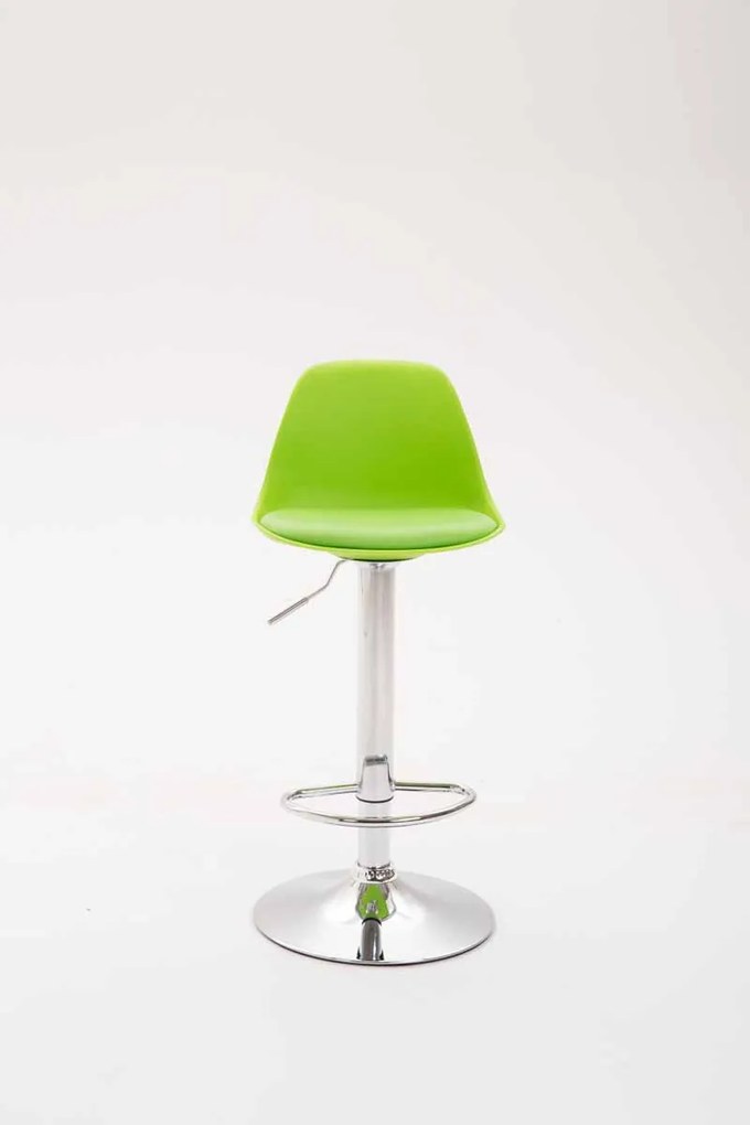 Banco alto Kiel em couro sintético 39 x 82-104 x 43 cm Verde