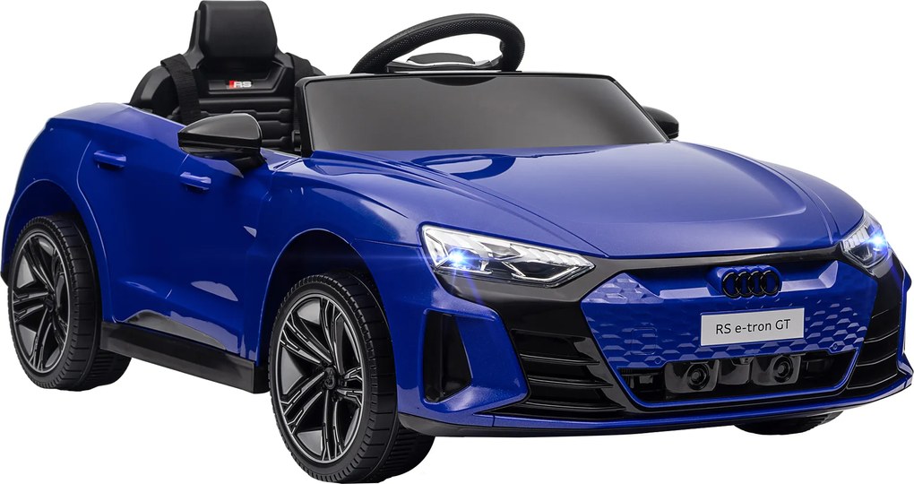 HOMCOM Carro Elétrico Infantil 12V Audi RS E-tron GT – Comando Parental, Luzes e Sons – Azul Escuro | Aosom Portugal