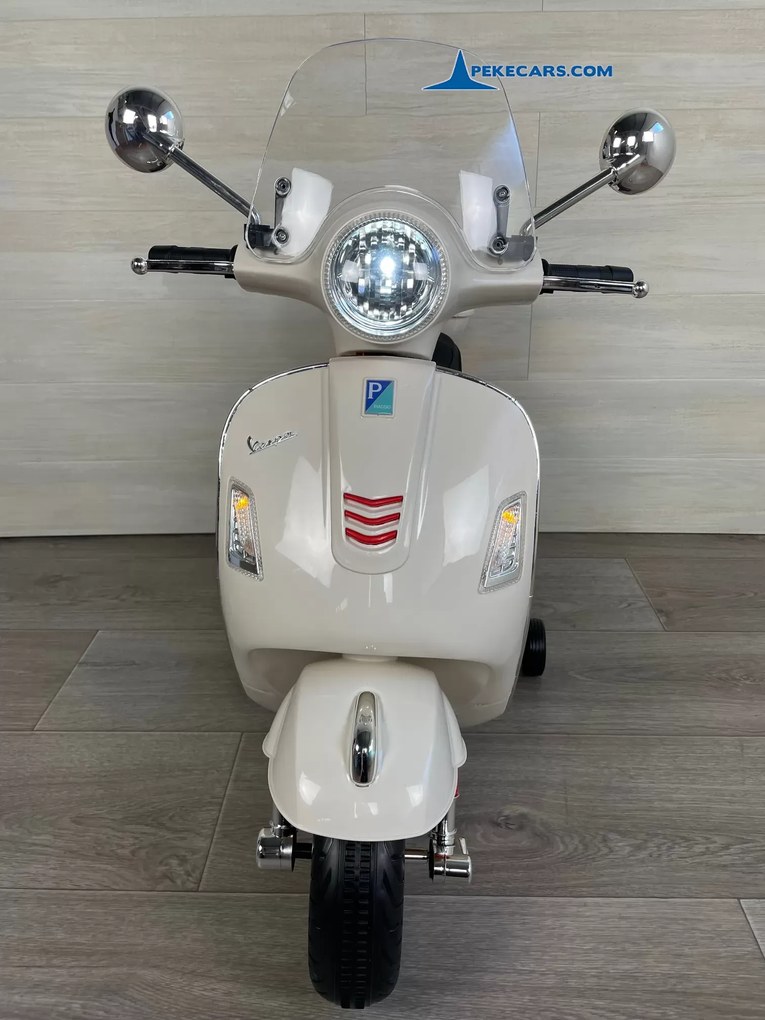 Mota elétrica para crianças Vespa GTS-S 12V Branca