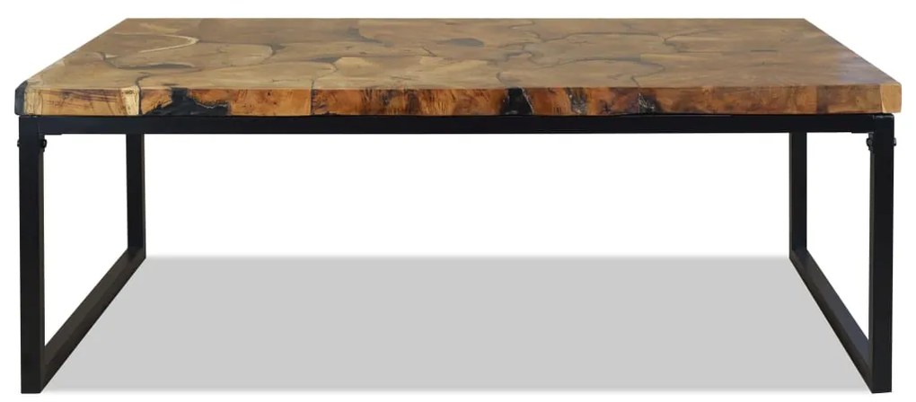 Mesa de centro em resina de teca 110x60x40 cm