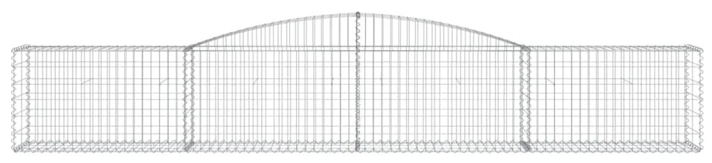 Cestos gabião arqueados 10pcs 400x50x60/80 cm ferro galvanizado