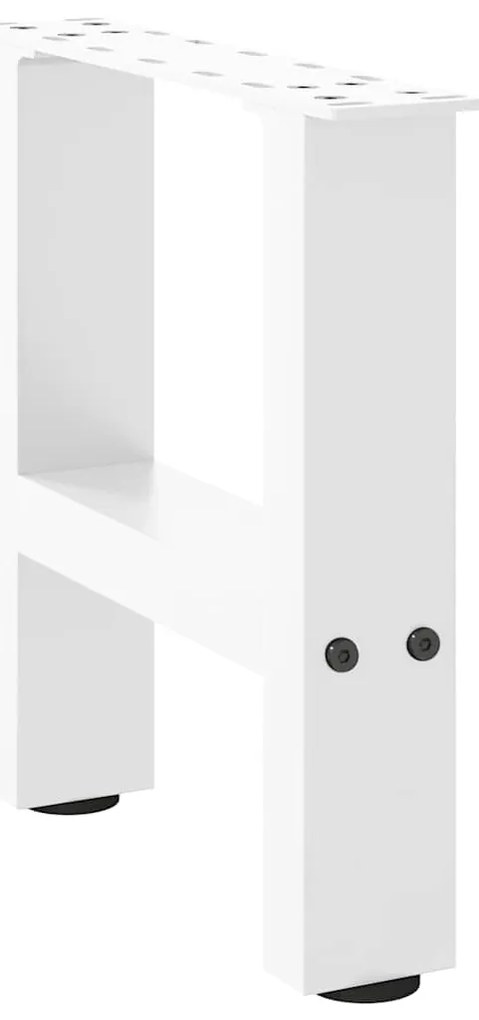 Pés para mesa de centro , brancos, 2 peças, 30x(30-31) cm, aço