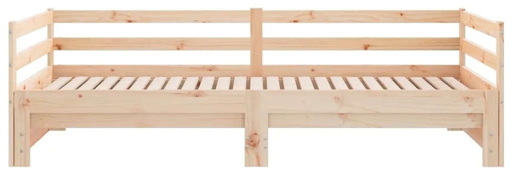 Sofá-cama de puxar 2x(90x200) cm pinho maciço