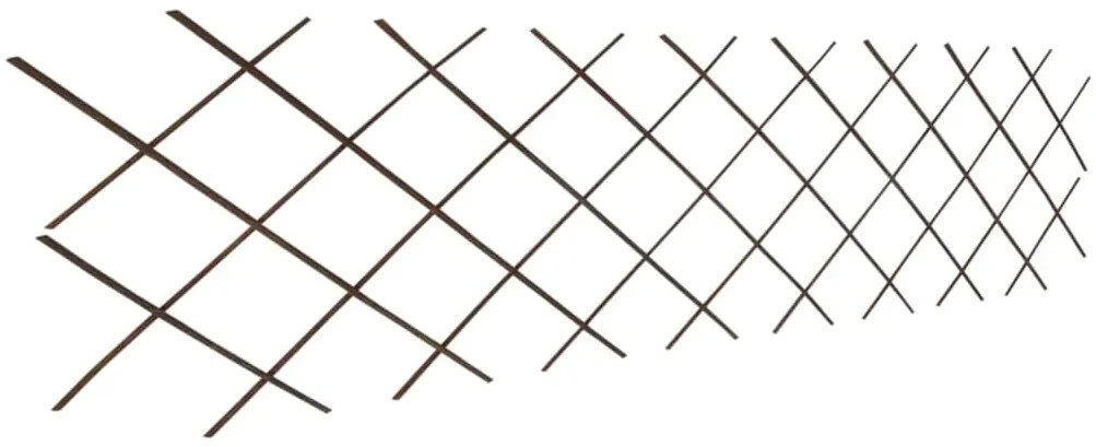 Cercas em treliça salgueiro 5 pcs 180x60 cm