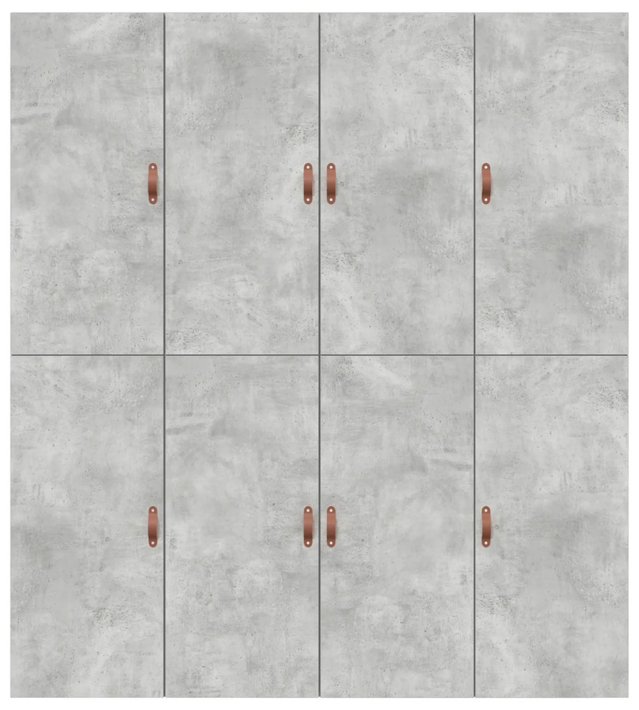 Cama com Arrumação vidaXL Cinza Concreto 180x200 cm