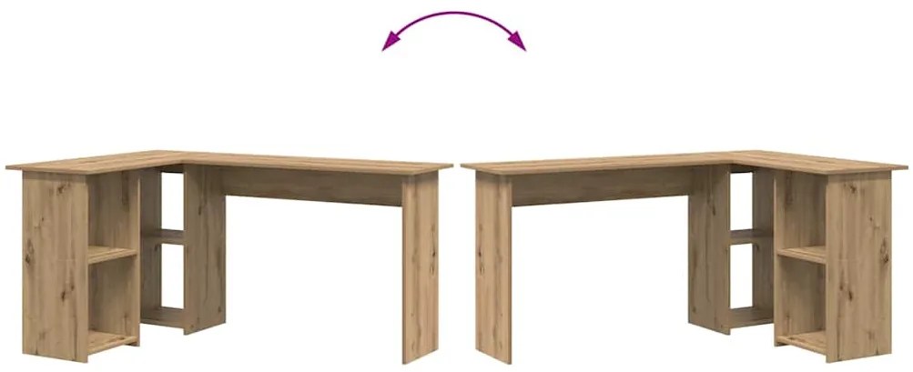 Mesa de Computador de Carvalho Artesanal Carvalho Artesanal