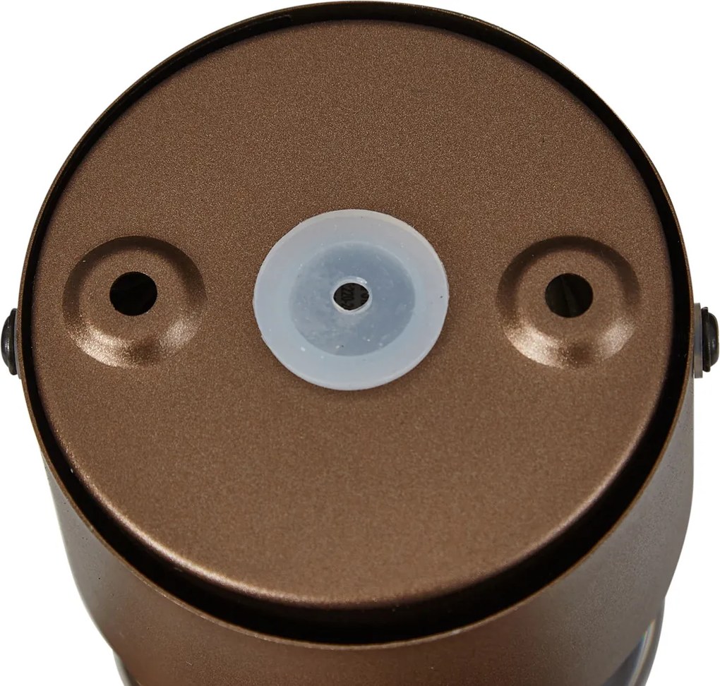 Candeeiro de parede de design bronze escuro incl. LED IP44 - Lens