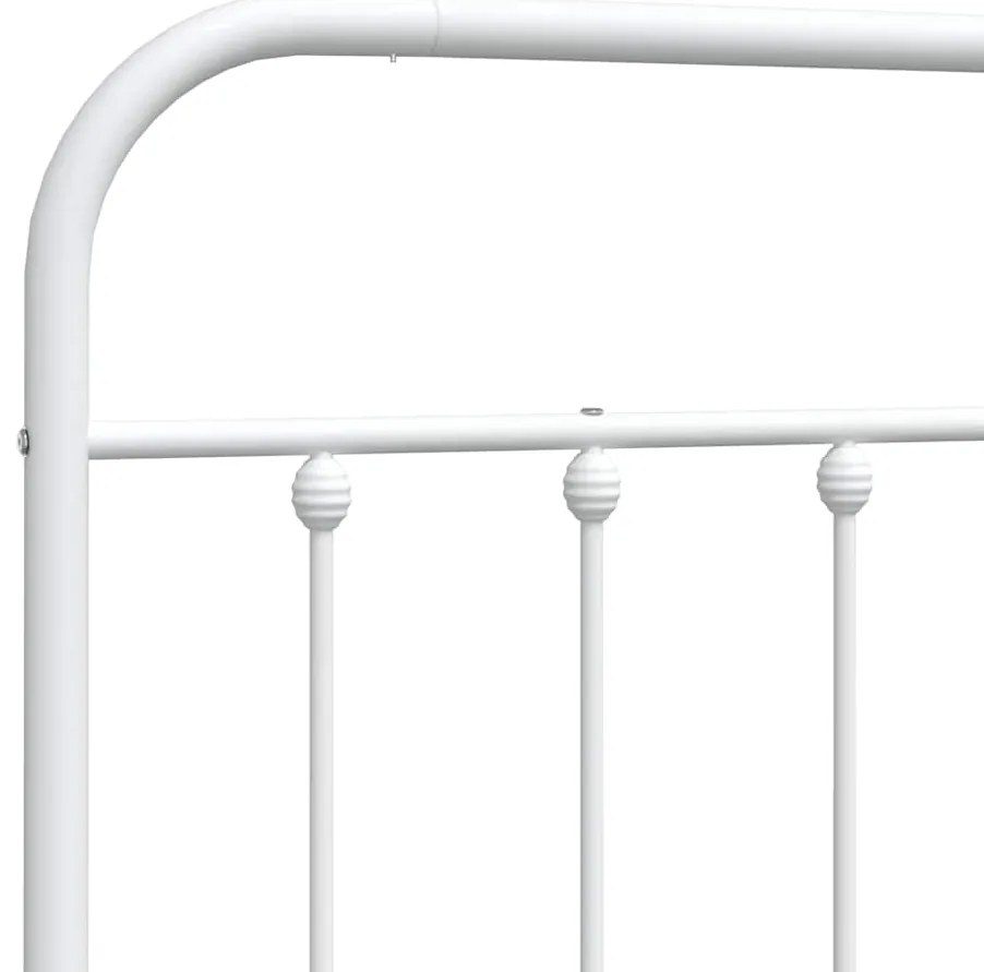 Cabeceira de cama 180 cm metal branco