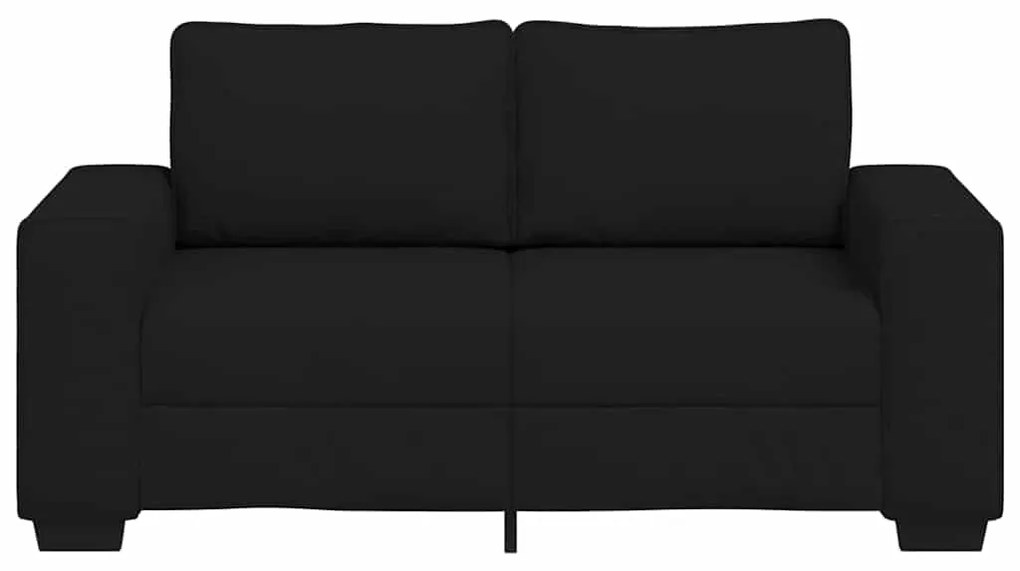 Sofá de 2 lugares tecido 120 cm preto
