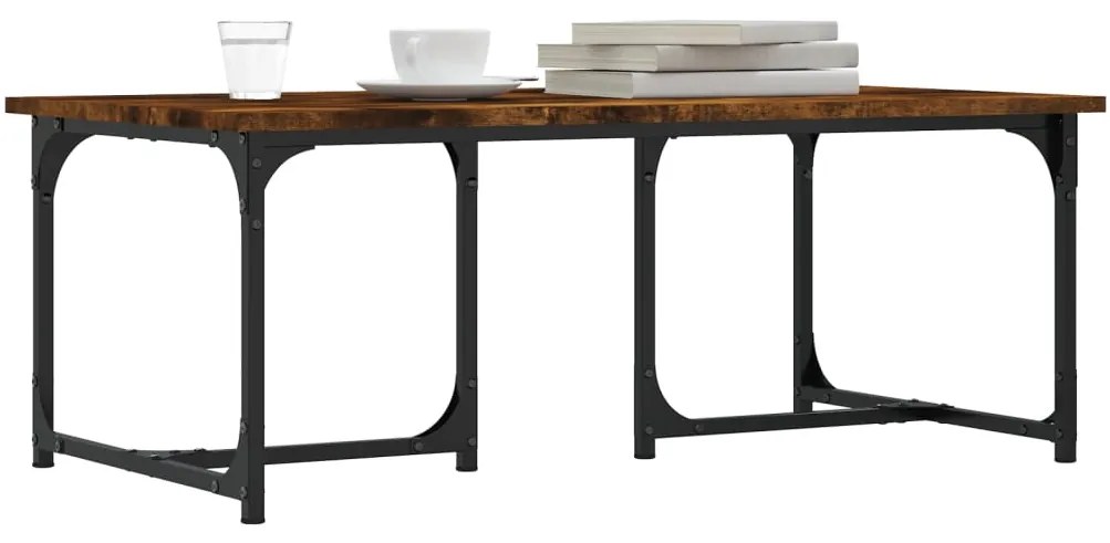 Mesa de centro 90x50x35 cm derivados madeira carvalho fumado