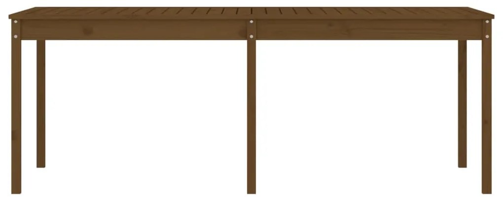 Mesa de jardim 203,5x100x76 cm pinho maciço castanho-mel