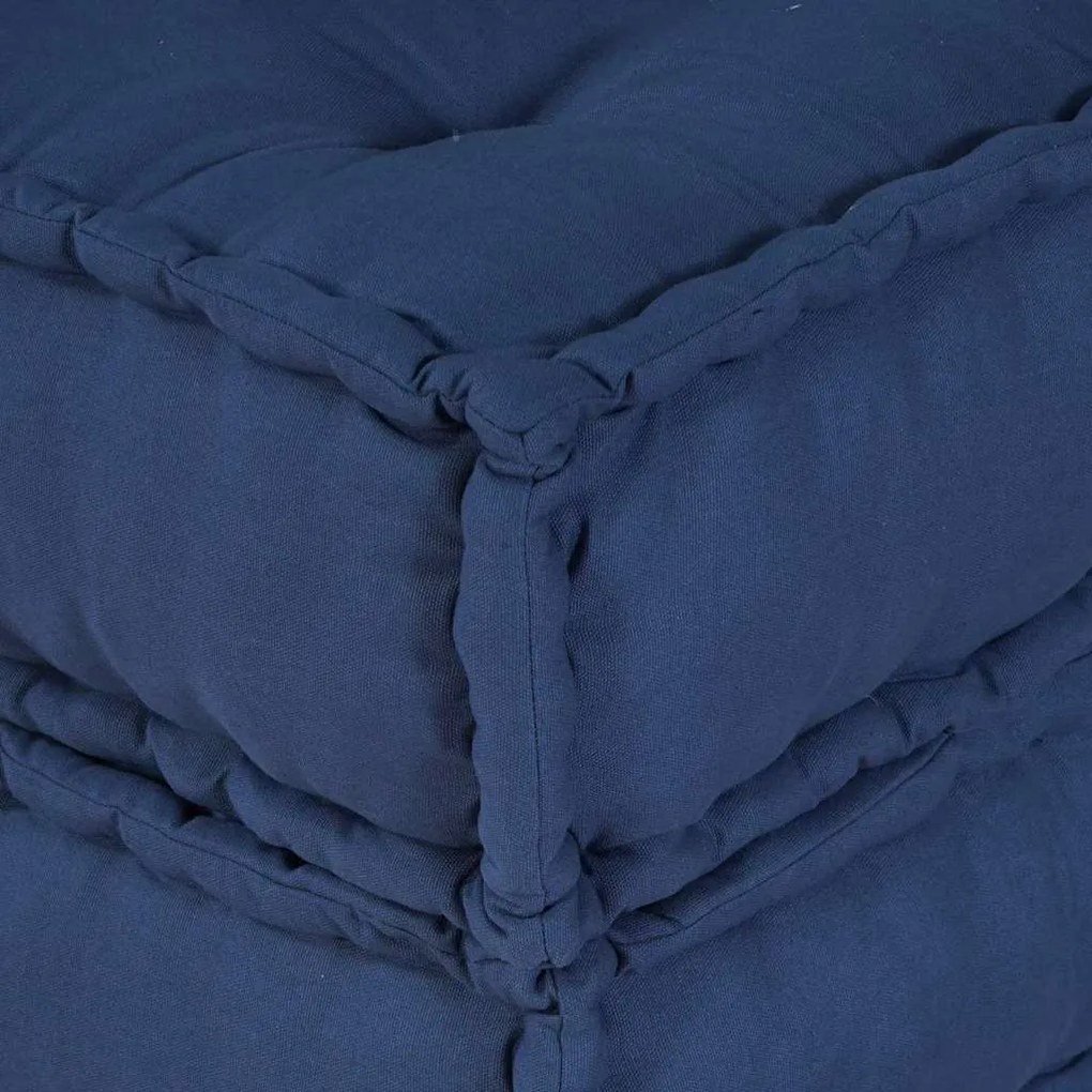 Puffes Modulares - 2 Pack em Tecido Indigo