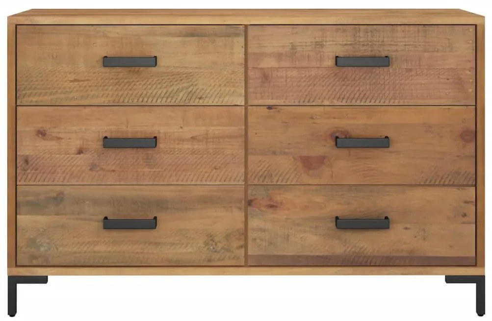 Aparador 110x35x70 cm pinho maciço castanho