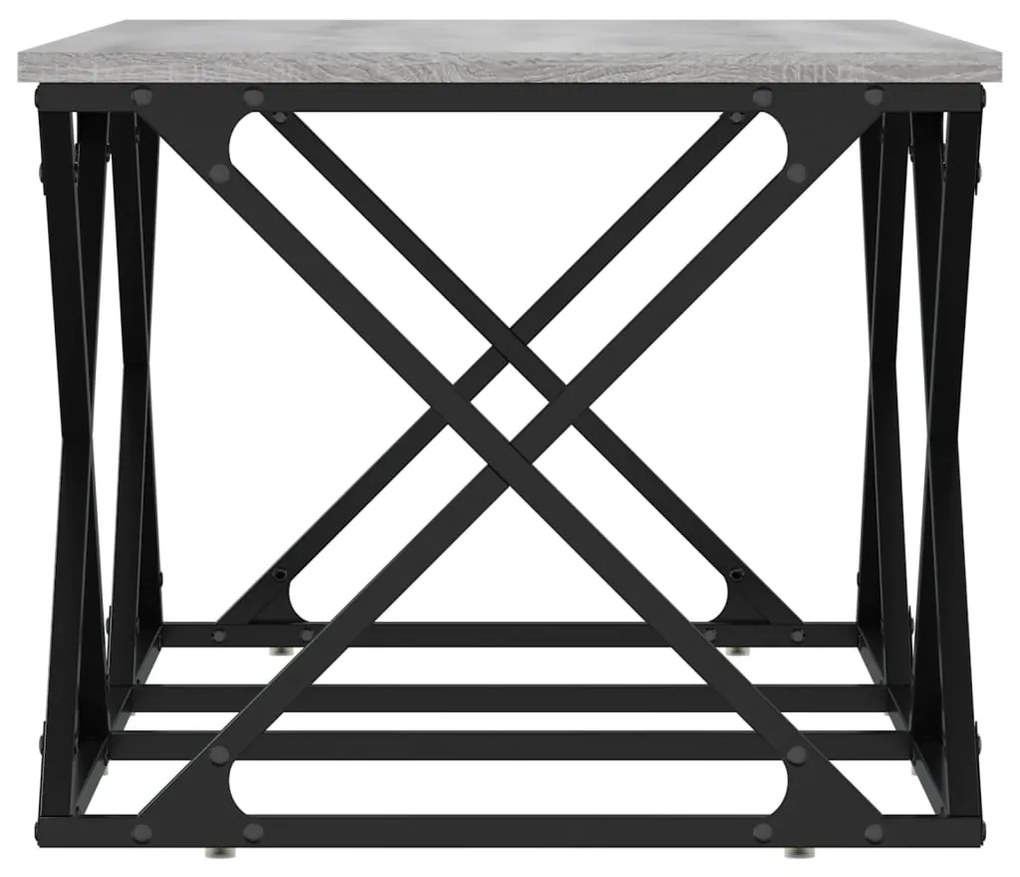 Mesa de centro 100x49x40 cm derivados de madeira cinza sonoma