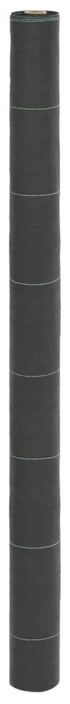 vidaXL Tela para ervas daninhas 1,5x100 m PP preto
