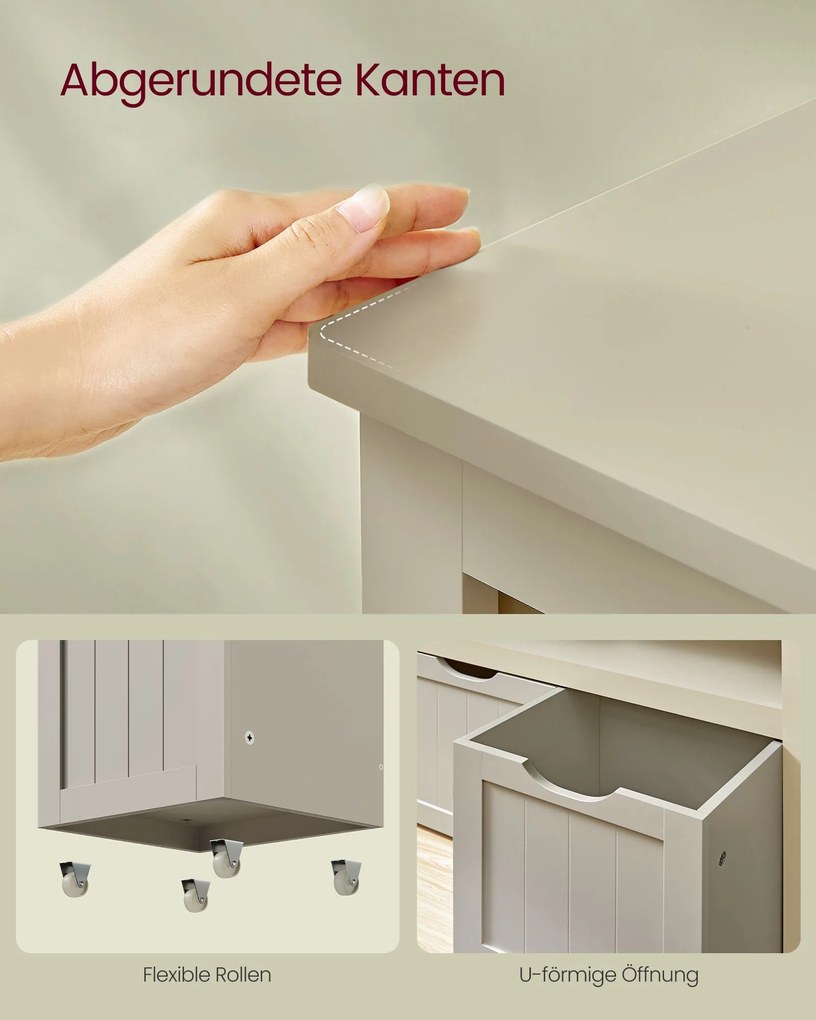 Estante para crianças com Rodas 30 x 102 x 60 cm bege areia