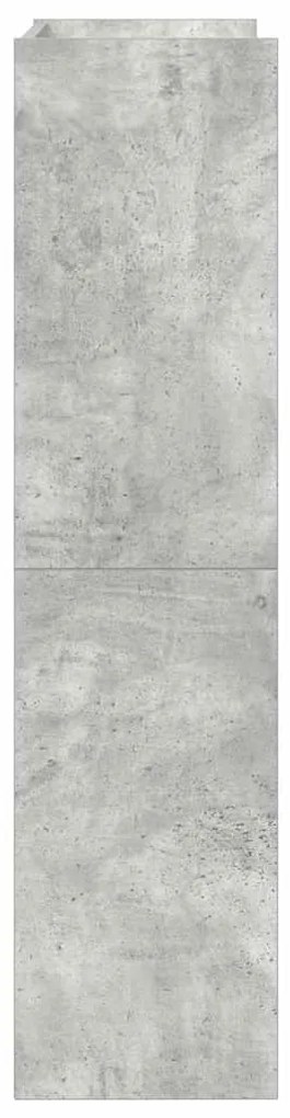 Sapateira 60x25x100 cm derivados de madeira cinzento cimento