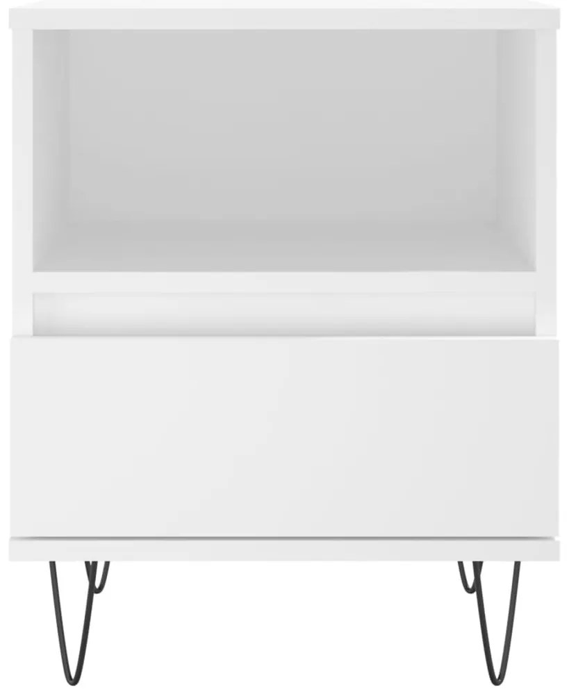 Mesa de cabeceira 40x35x50 cm derivados de madeira branco