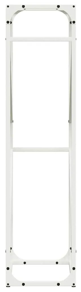 Suporte para lenha 40x25x100 cm aço laminado a frio branco