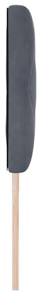 Cabeceira com design de blocos de diamante em cinza escuro, 180 cm em