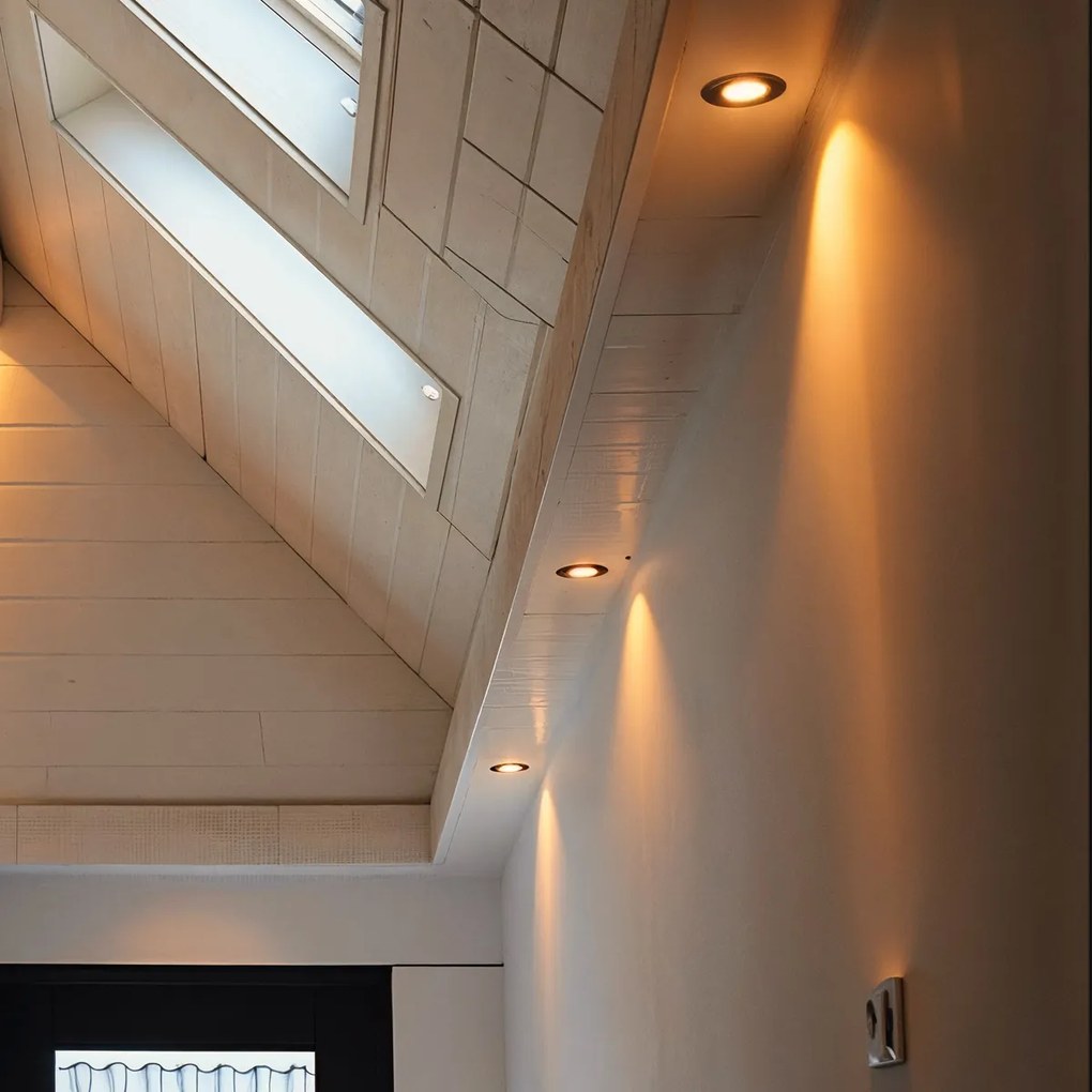 Conjunto de 6 Focos Embutidos Modernos Pretos - Rondoo