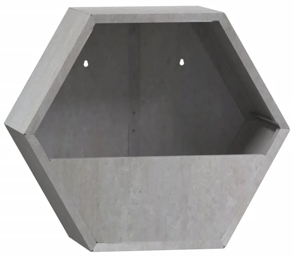 Vasos/floreiras de parede 2 pcs aço corten cor enferrujado
