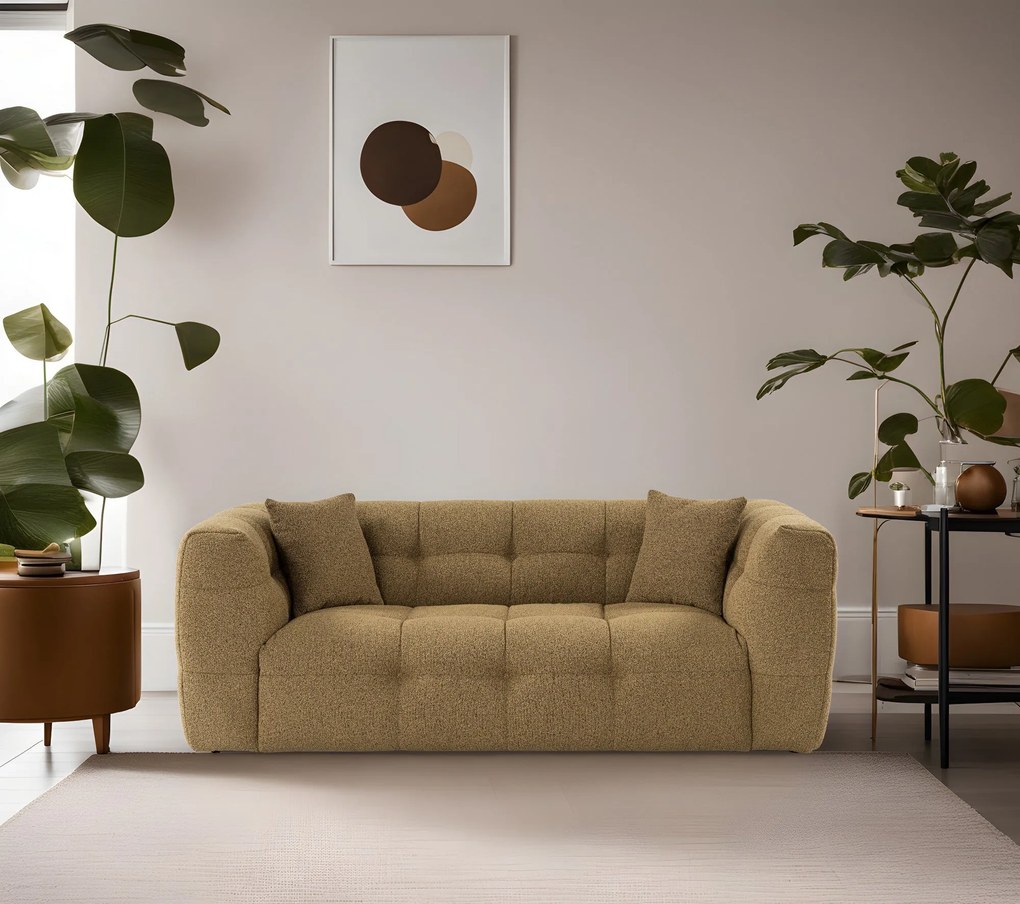 Sofá de 2 Lugares Cady – Khaki – 195x100x72 cm