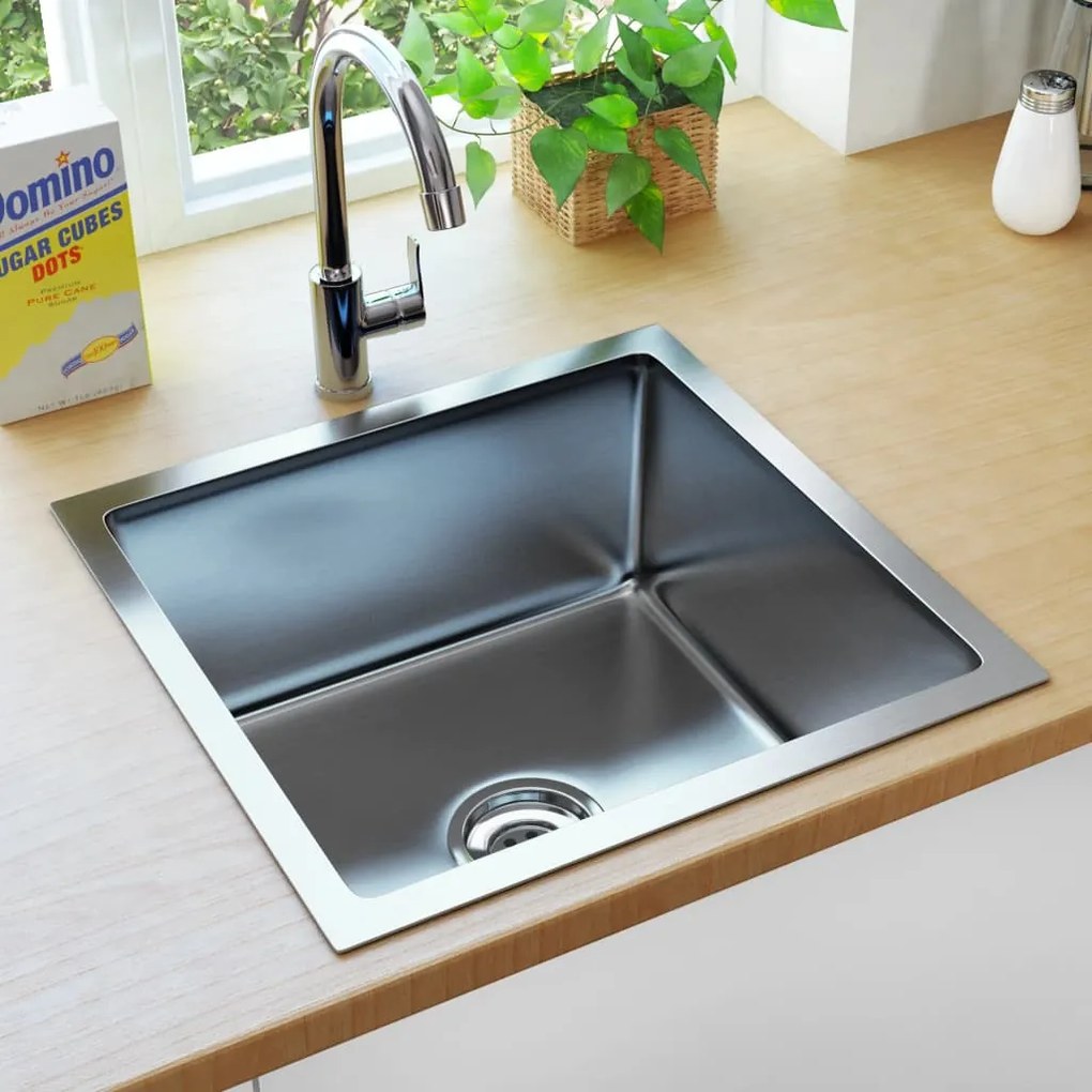 Lava-louça de cozinha artesanal com ralo aço inoxidável