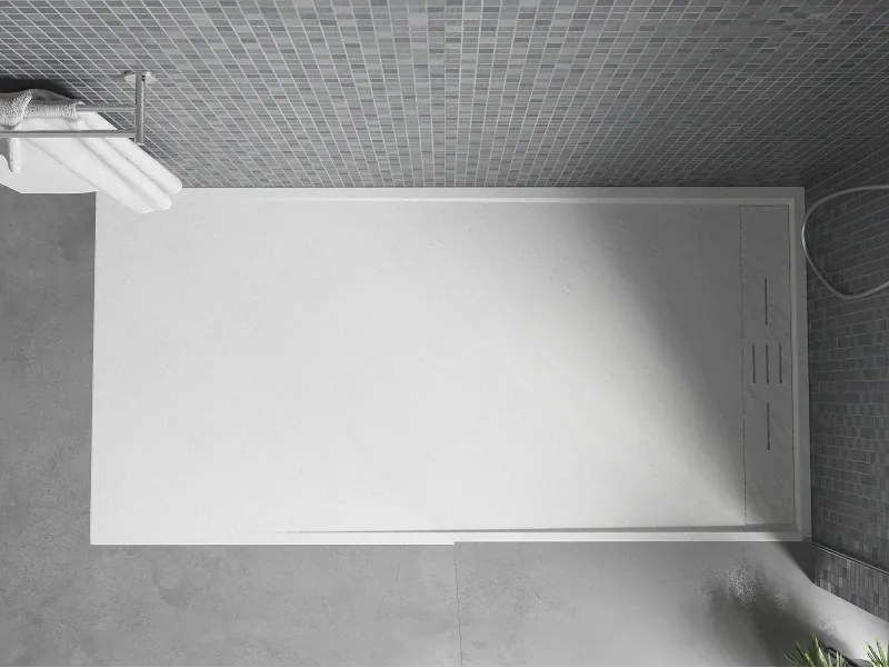 Mexen Amon base de duche retangular SMC 140 x 70 cm, branca - 4F107014