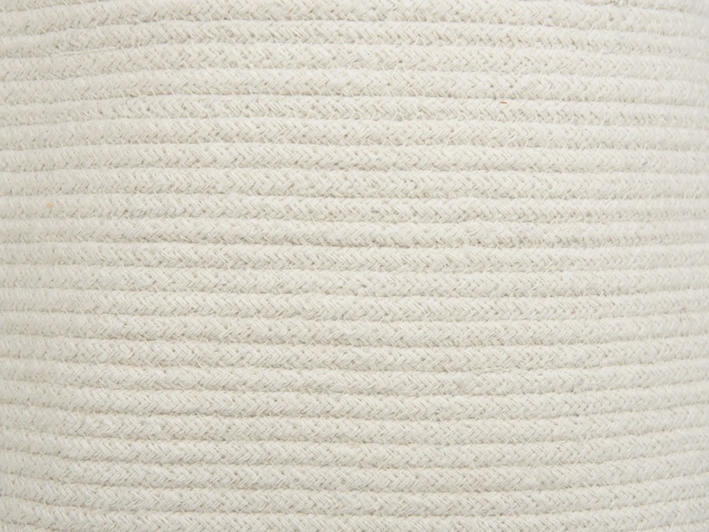 Conjunto de 2 cestos em algodão branco SILOPI Beliani