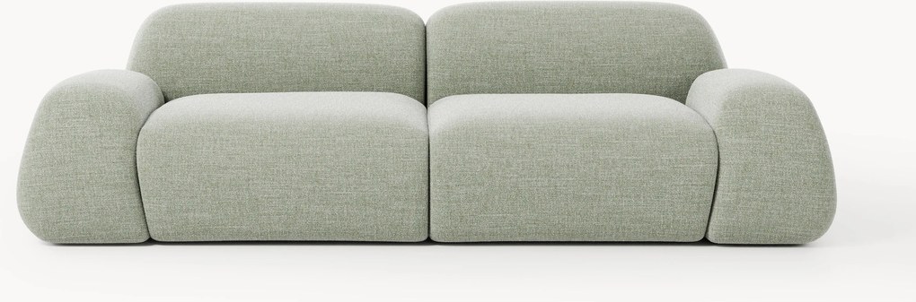 Sofá modular em bouclé Wolke (3 lugares)