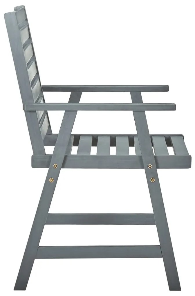 Cadeiras de jantar p/ jardim 3 pcs c/ almofadões acácia maciça