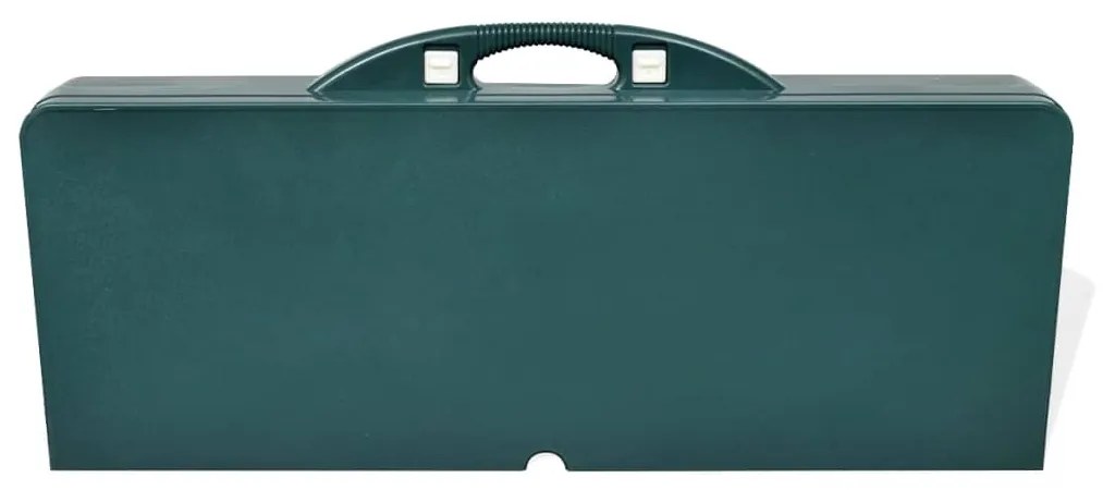 Conjunto mesa campismo c/ 4 bancos alumínio extra verde-claro