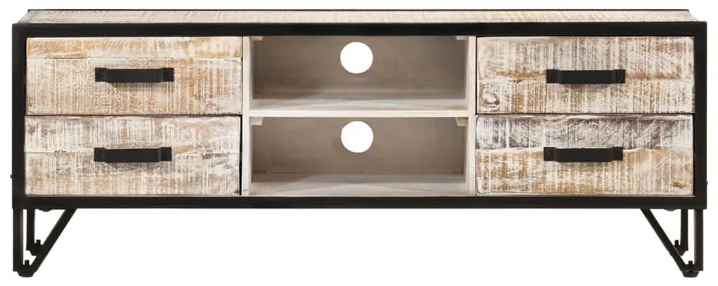 Móvel de TV 110x30x41 cm madeira de acácia maciça