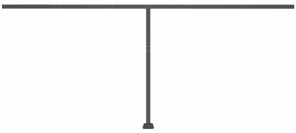 Toldo automático com LED e sensor de vento 500x300 cm antracite