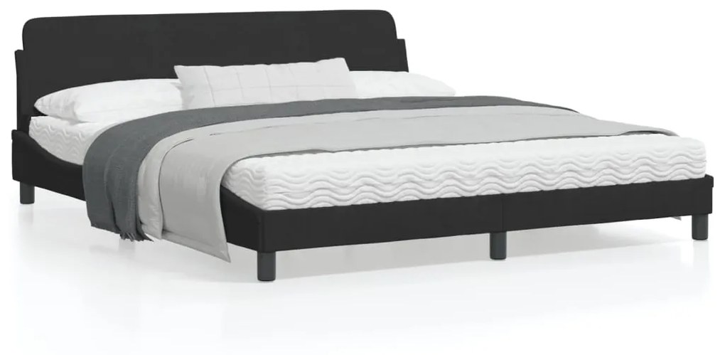 vidaXL Estrutura de cama sem colchão 180x200 cm veludo preto