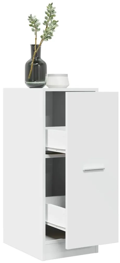 vidaXL Armário boticário 30x41x77,5 cm derivados de madeira branco