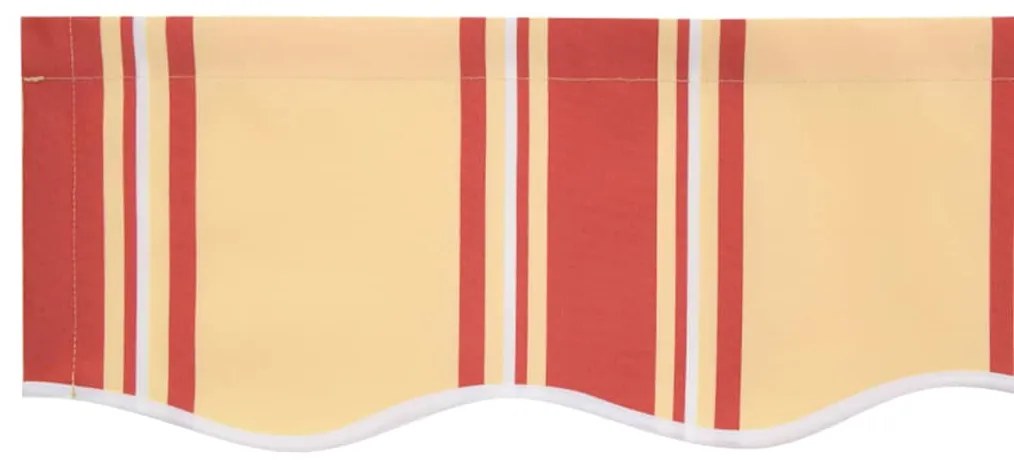 Toldo Retrátil Automático Amarelo e Laranja 400x300 cm