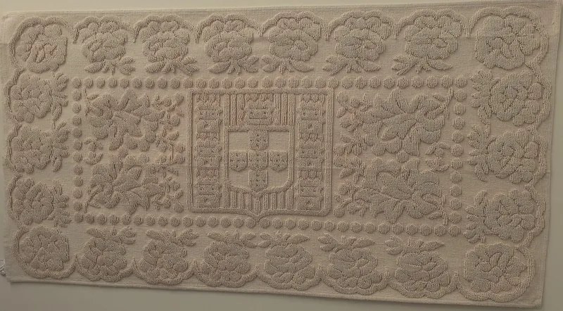 Tapetes artesanais 100% algodão cru - Coroa de Rei: 80x160 cm