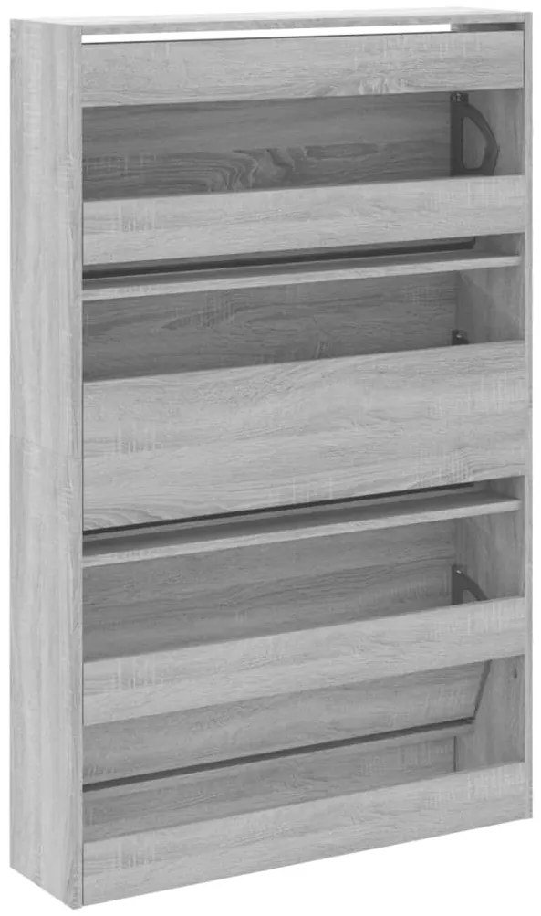 Sapateira 80x21x125,5 cm derivados de madeira cinzento sonoma