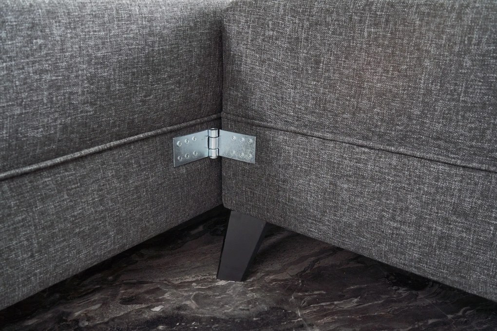 Sofá-Cama de Canto Eris – Antracite – 300x78x202 cm