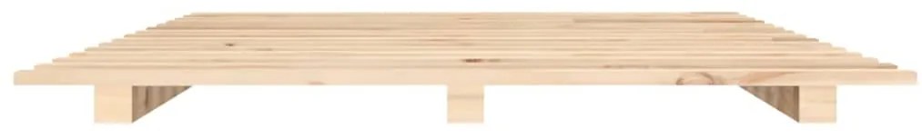 Estrutura de cama 120x190 cm pinho maciço