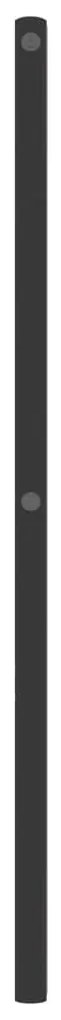 Cabeceira de cama 75 cm metal preto