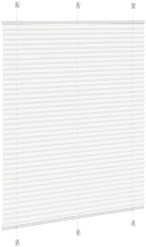 Branco Plissada Cega 110x100cm Largura Tecido 109,4cm Poliéster