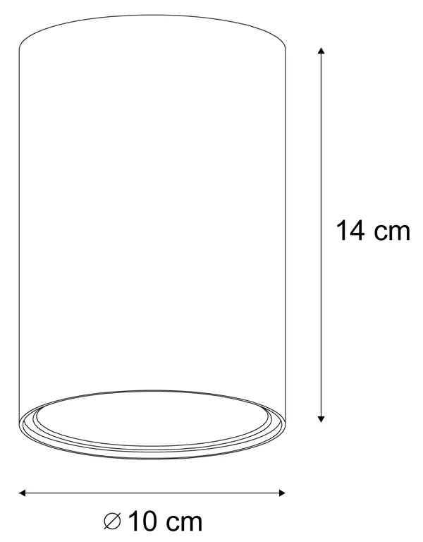 Foco embutido moderno bege GU10 50mm redondo - Deep