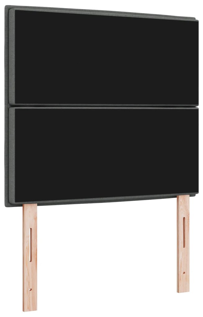 Cabeceira Design Linhas Cinza Escuro 80 cm Tecido