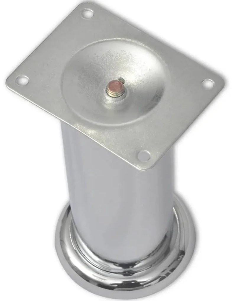 Pés para sofá redondos 8 pcs 180 mm cromado